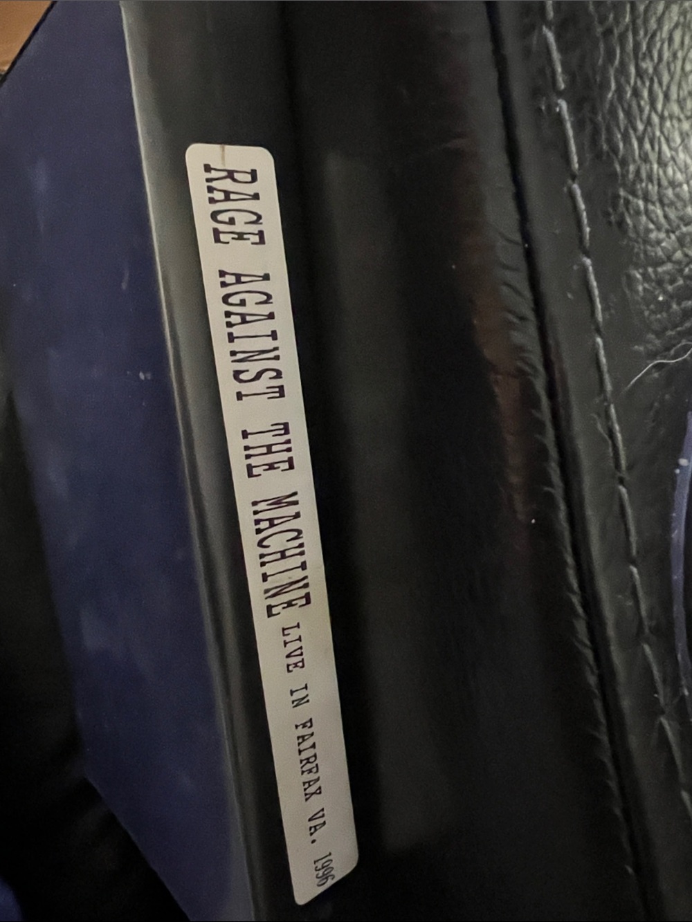 RATM RAGE AGAINST THE MACHINE BOOTLEG VHS CASSETTE TAPE 1996 FAIRFAX, VIRGINIA